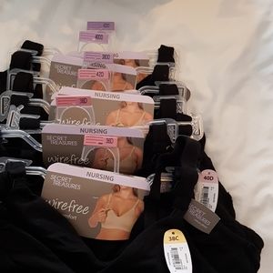 New Black Nursing bras C, D, DD